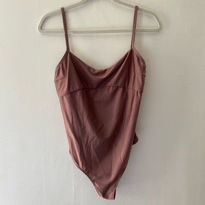 Urban outfitters mauve open back bodysuit. Never worn